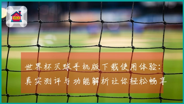 世界杯买球手机版下载使用体验:真实测评与功能解析让你轻松畅享比赛瞬间