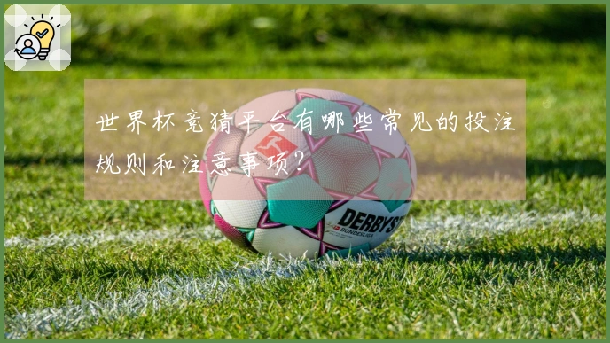 世界杯竞猜平台有哪些常见的投注规则和注意事项？